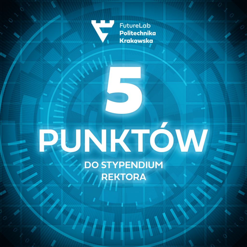 Plakat: 5 punktów do stypendium rektora